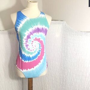 Lands' End Tie Dye One Piece Swimsuit Size 16 ( Girls )